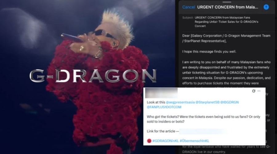 #NSTviral: Malaysian fans frustrated by G-Dragon concert pre-sale glitches, claims of ticket scalping