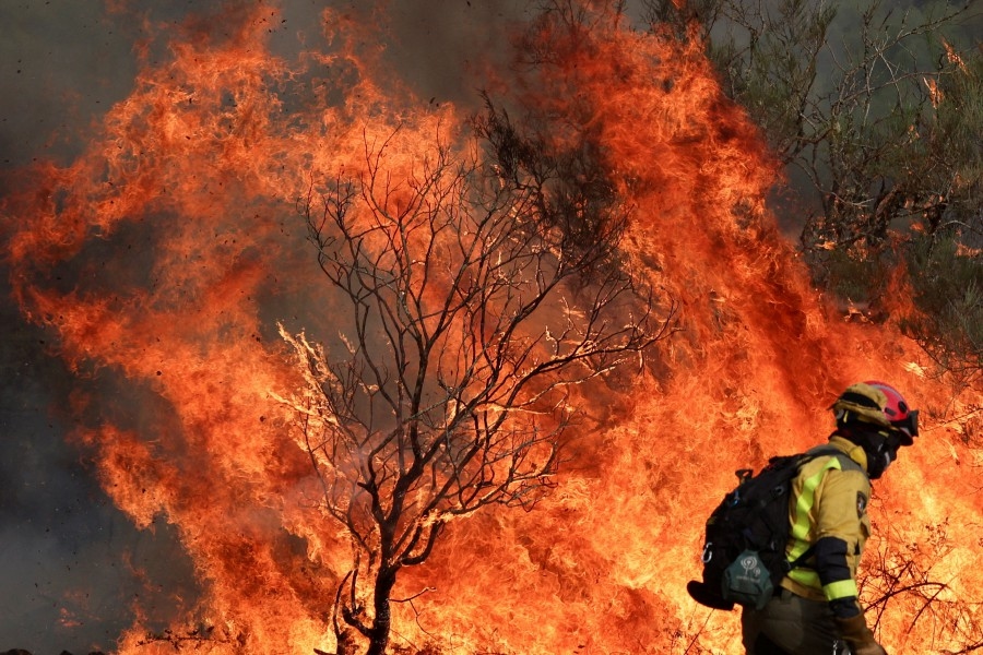 Volunteer firefighter dies as wildfires rage across heat-stricken Spain