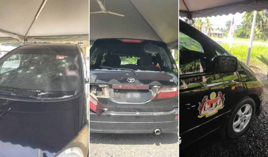Man arrested for vandalising Sri Gading MP's vehicle