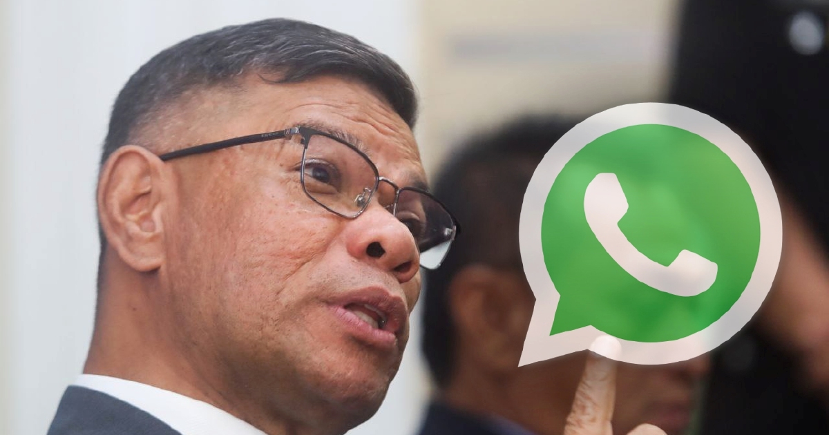 Saifuddin's WhatsApp account hacked