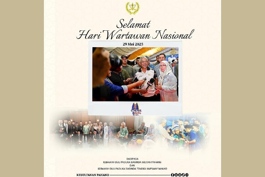 Sultan of Pahang, Tengku Ampuan praise journalists' ethical dedication to duty