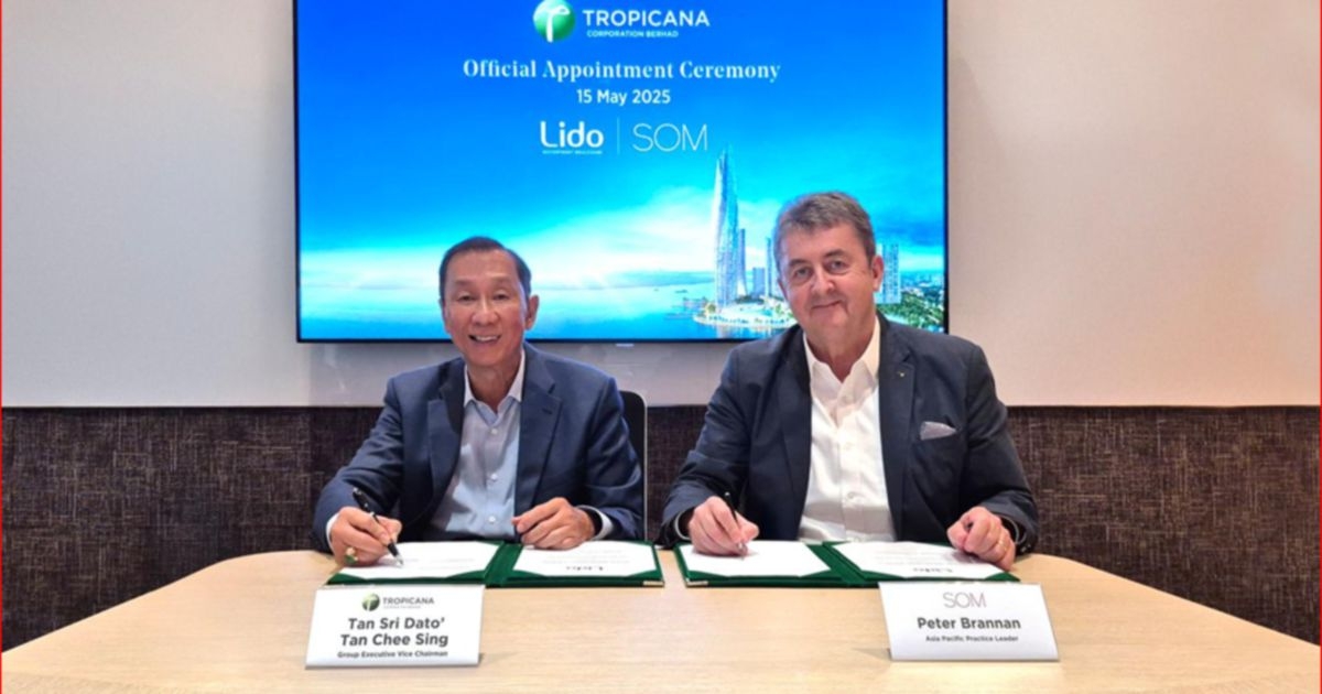 Tropicana taps global design giant SOM to lead Johor's Lido Waterfront masterplan