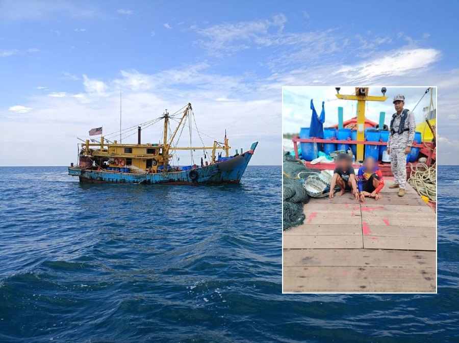Two foreign fishermen on local boat detained off Kuantan