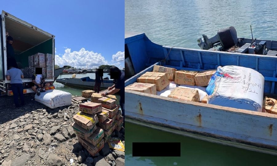 Woman caught on smuggling boat near Tawau as skipper flees into sea