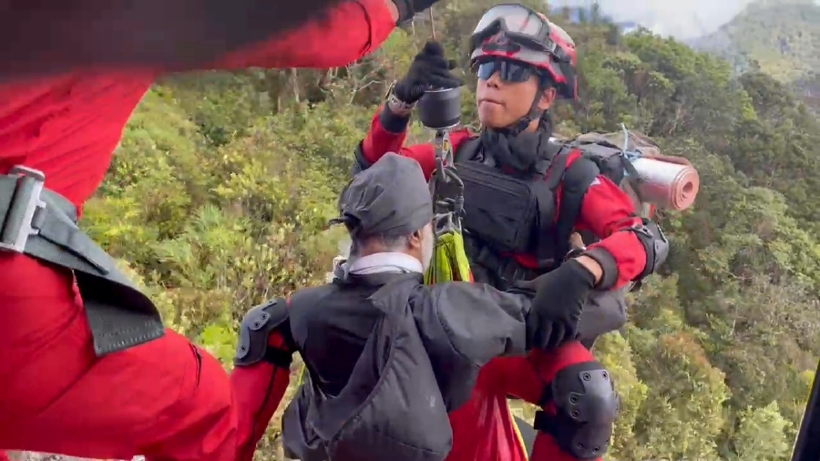 Elderly hiker airlifted from Gunung Yong Belar after shoulder injury