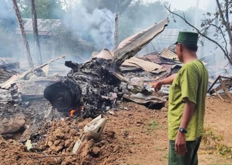 Myanmar jet crash killed four civilians