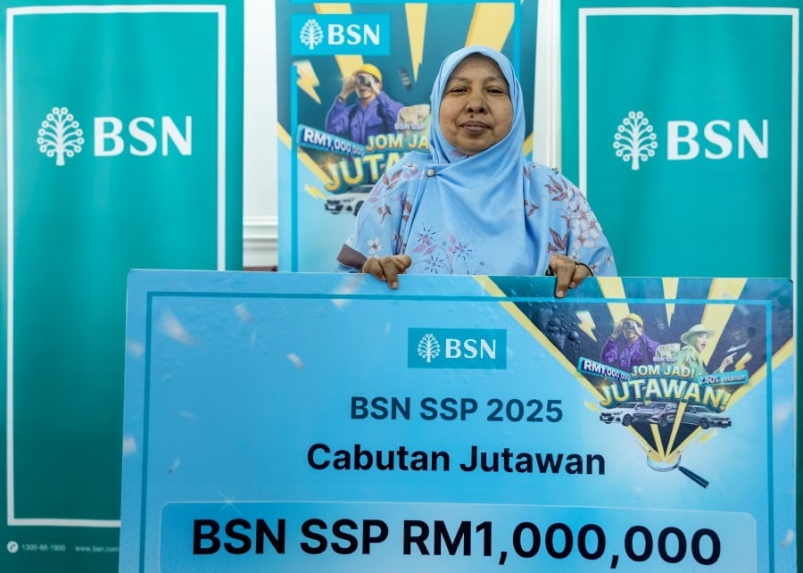 Tailor delighted after winning RM1mil BSN SSP lucky draw