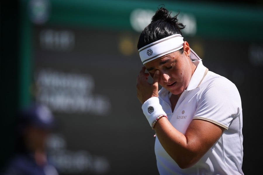 Tearful Jabeur forced to retire from Wimbledon first-round clash