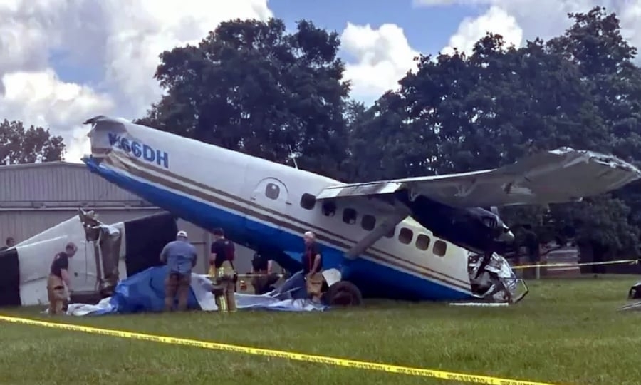 Skydiving plane crashes in Tennessee, several injured