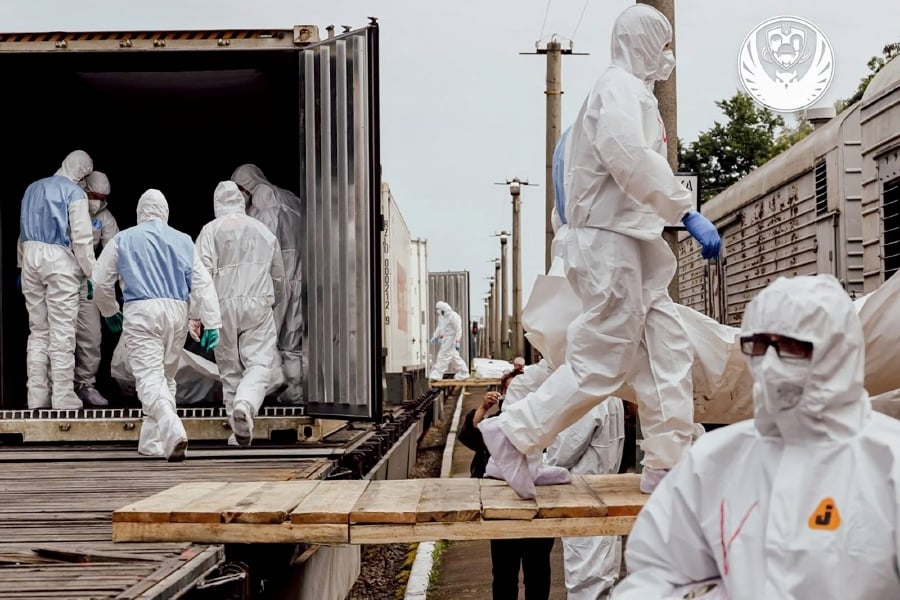 Ukraine says received another 1,200 bodies from Russia