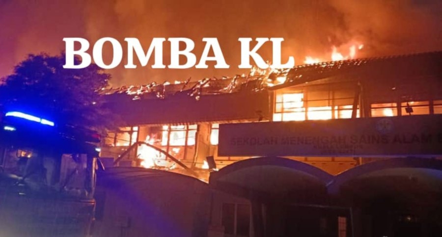 Early morning blaze guts SM Sains Alam Shah admin block