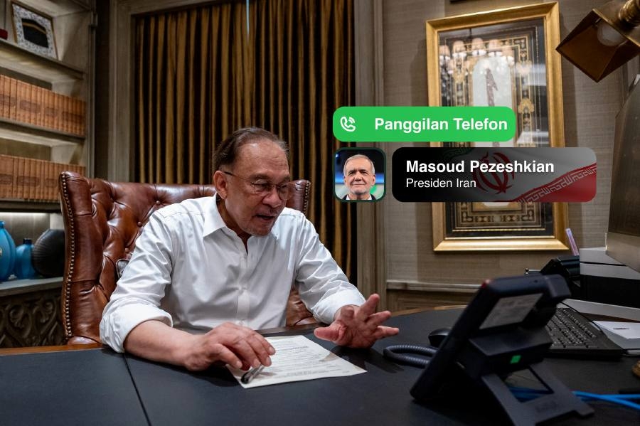 Anwar receives Aidiladha greetings from Iranian president, reaffirms support for Palestine