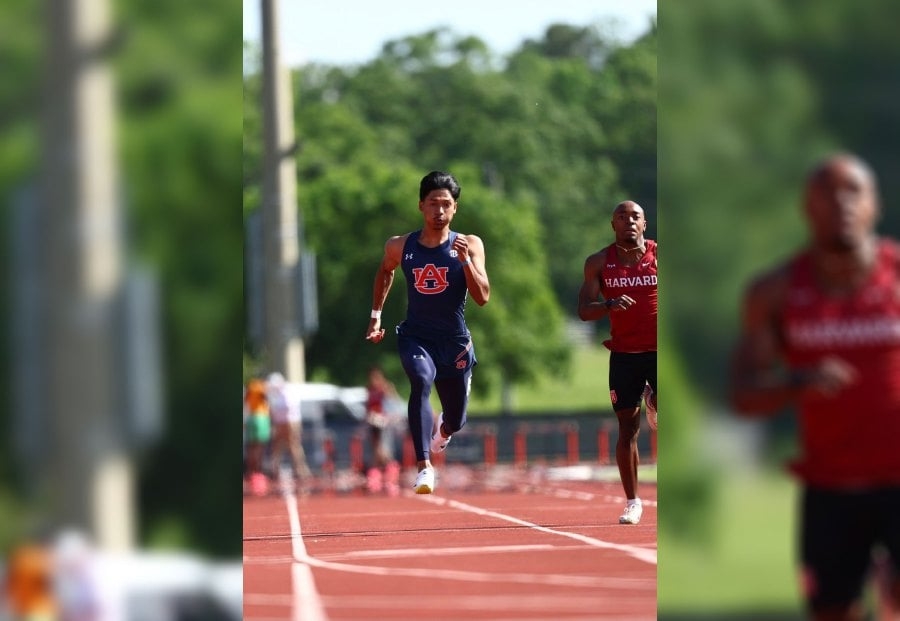 Sprinter Azeem shows tigerish form in Auburn