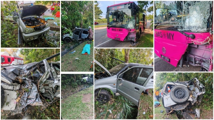Man killed after being thrown from car rammed by stage bus in Melaka