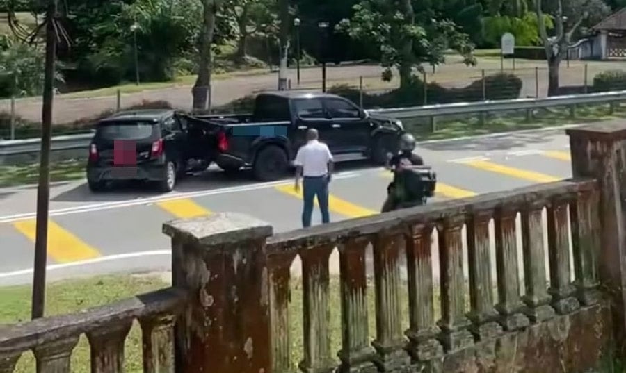 Pickup truck driver held for ramming car in road rage incident