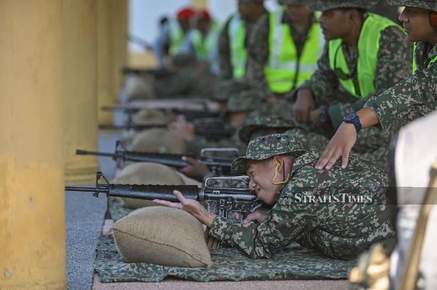 M16 training thrills National Service trainees in Pahang