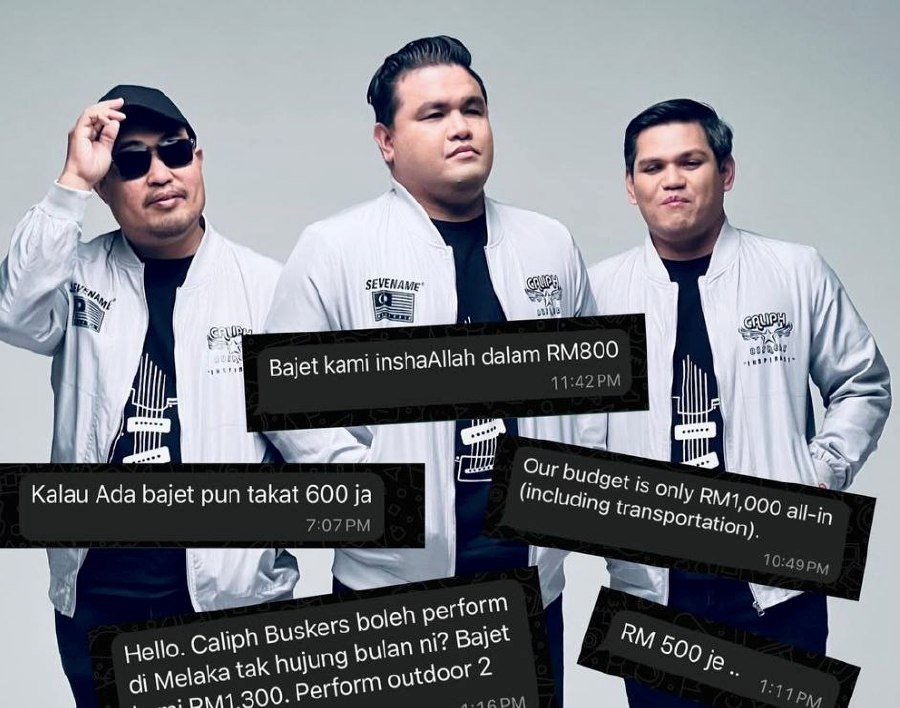 #SHOWBIZ: The RM500 question: Caliph Buskers lament pitiful performance fees