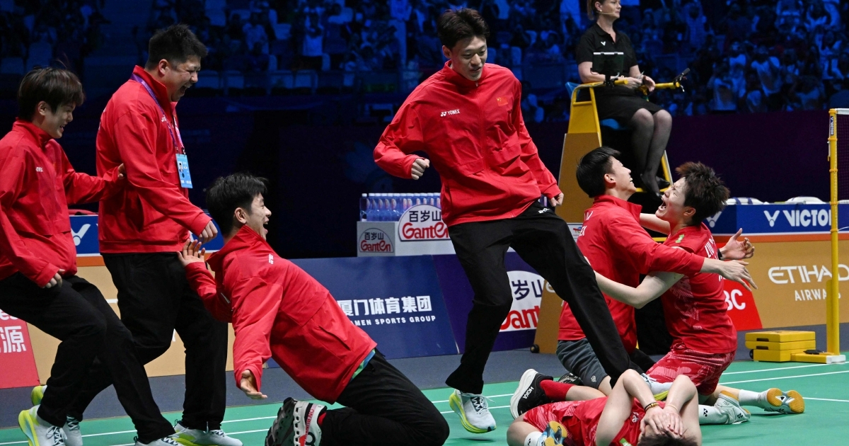 Hosts China down South Korea to clinch record-extending 14th Sudirman Cup title