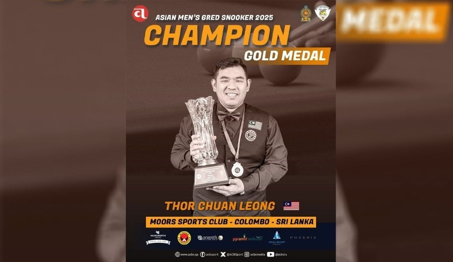 Chuan Leong makes history with Asian Six-Red snooker crown