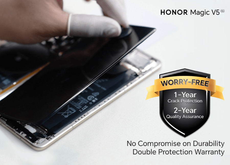 HONOR Magic V5: Exclusive worry-free 2-year warranty for latest foldable