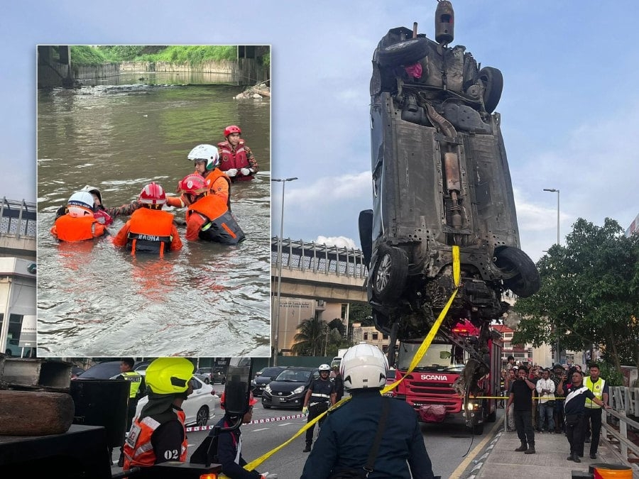 Body of pedestrian flung into river found near Jalan Ipoh crash site