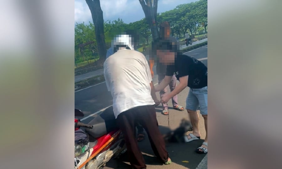 Police probe viral video of dog chained, dragged by motorcycle