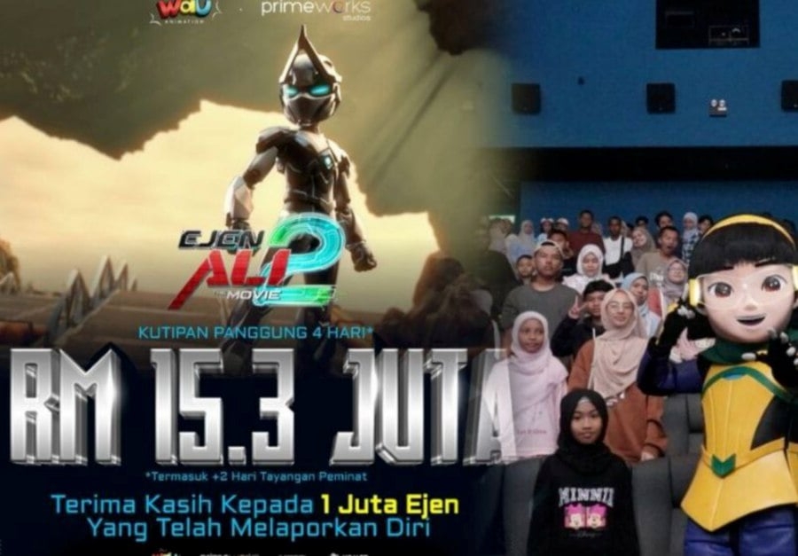 #SHOWBIZ: 'Ejen Ali The Movie 2' collects RM15.3mil in 4 days