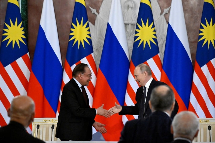 Anwar, Putin pledge to strengthen Malaysia-Russia trade and investment