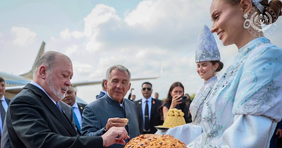 King arrives in Kazan to continue Russian visit