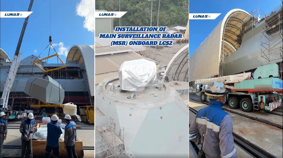 Radar installed on second LCS [WATCH]
