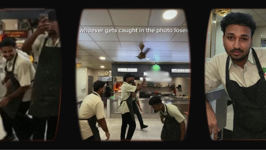 #NSTviral Bangsar 'Ayam Madu' mamak staff go viral with dance reels [WATCH]
