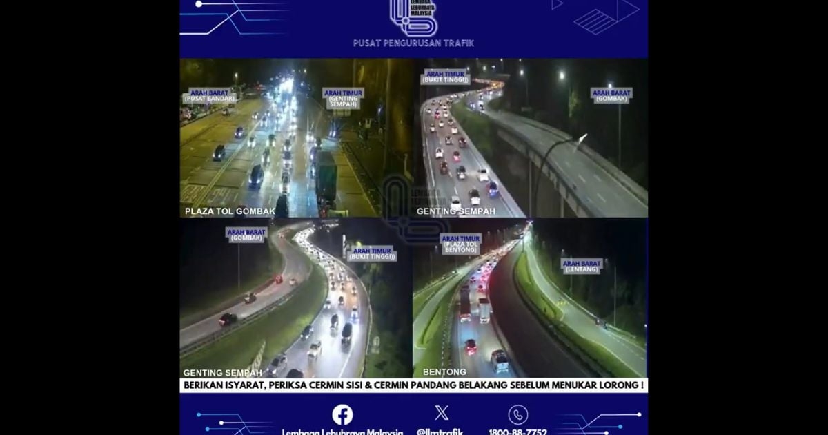 Slow traffic across major routes as Aidiladha travel peaks