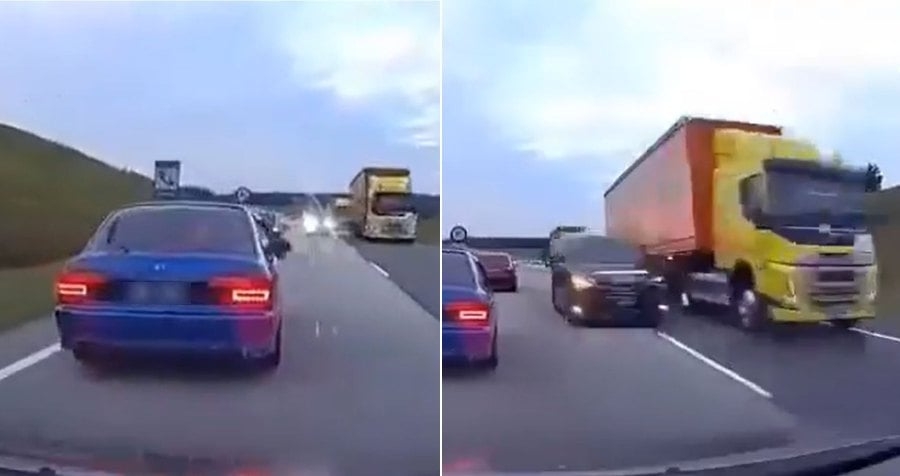 Police looking for driver of black MPV seen in video overtaking dangerously