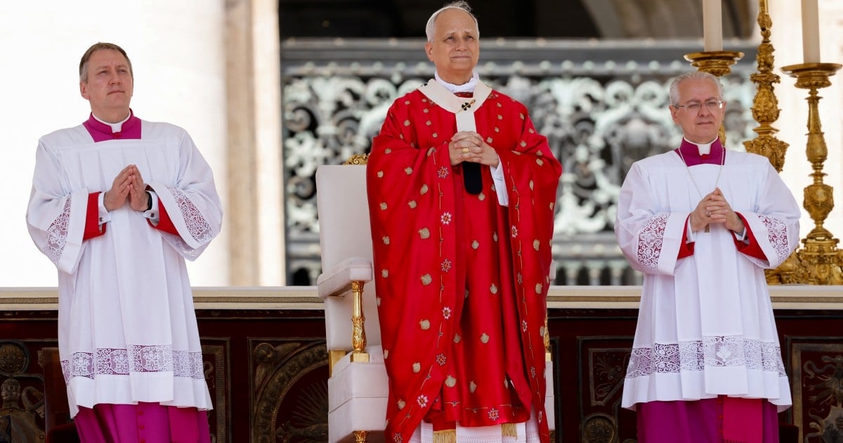 Leo, the first US pope, criticises nationalist politics at Sunday Mass