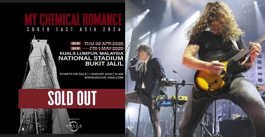 #SHOWBIZ: My Chemical Romance sells out 2nd day concert in just a few hours