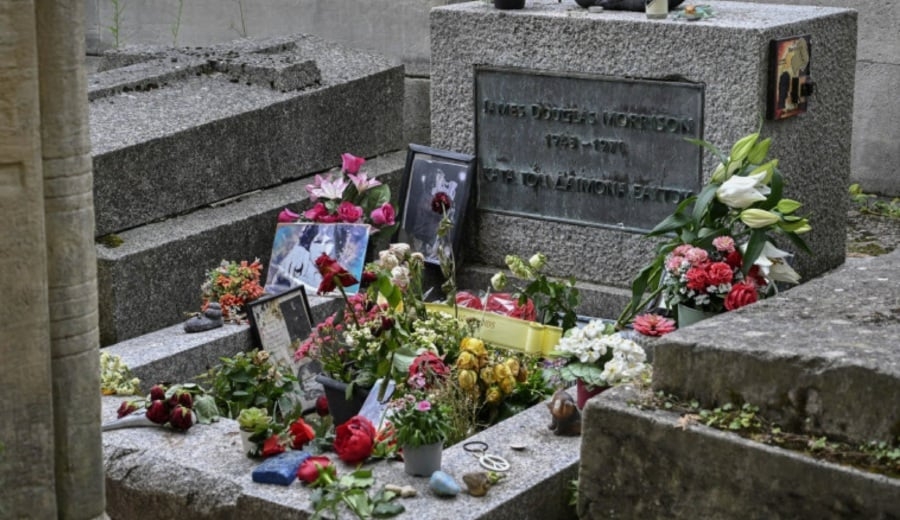 #SHOWBIZ: Jim Morrison bust found — 37 years after theft