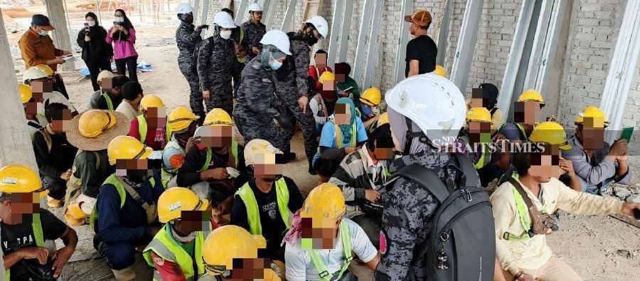 Op Sasar: Immigration detains 129 illegal immigrants at Cyberjaya construction site
