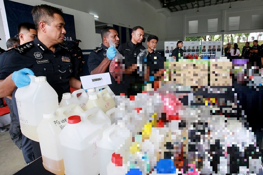 Police bust RM21.85mil drug lab making narcotics-laced vape liquids in Ampang
