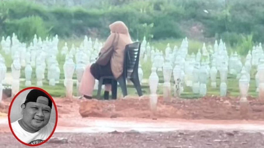 Across the distance, through grief: A mother's visit to her son's grave [WATCH]