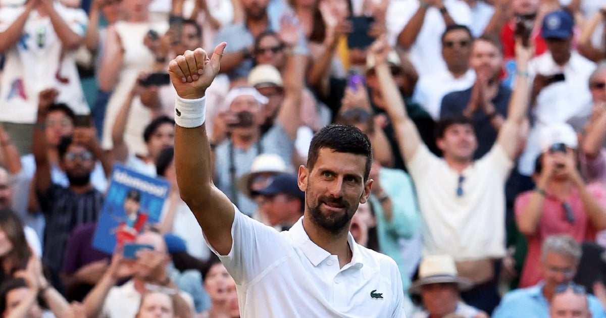 Djokovic reaches record 14th Wimbledon semi-final