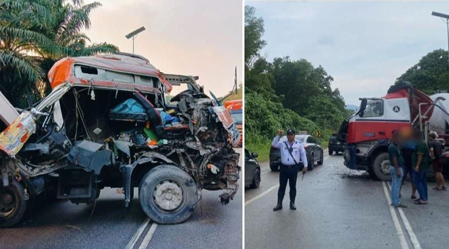 Woman, man escape injury in three-vehicle crash near Serendah