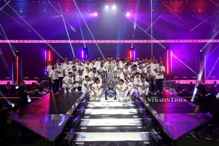 Fireworks and drones celebrate JDT's historic triumph