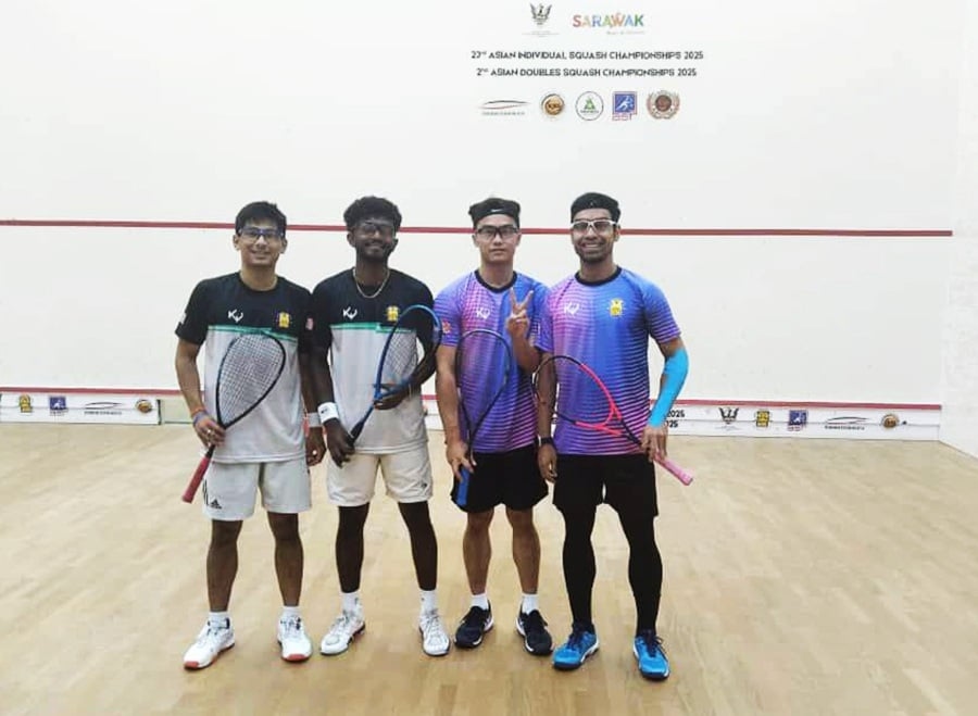 Ainaa-Xin Ying reach Asian squash doubles semi-finals