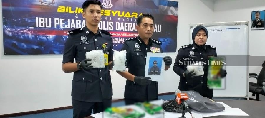 Big drug bust in Tawau nets over 3kg of syabu and foreign man nabbed