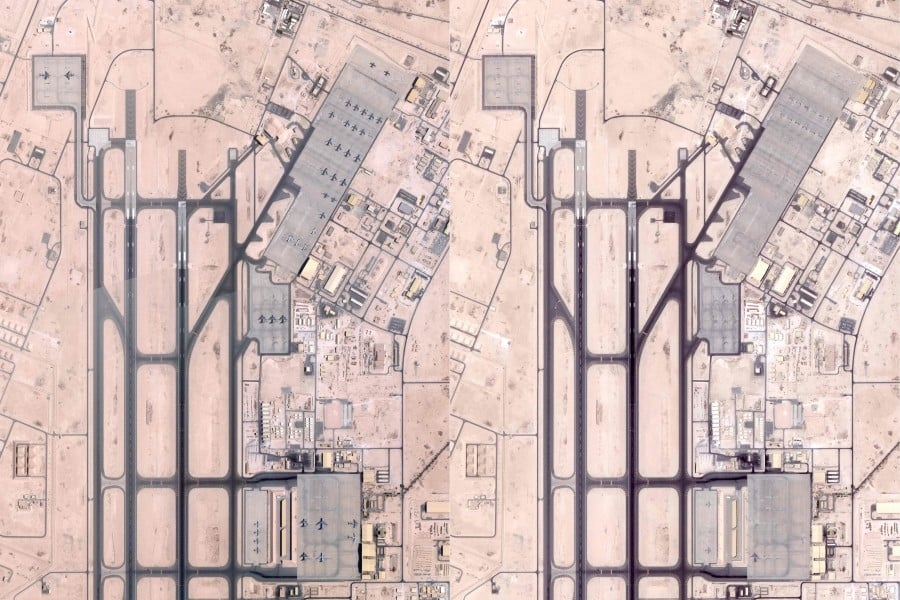 US military aircraft no longer visible at base in Qatar