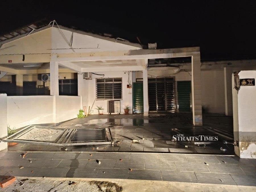 Powerful storm damages 78 houses in Larut