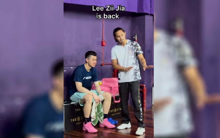 Zii Jia thrills fans with explosive Instagram training clip and a celebrity cameo [WATCH]