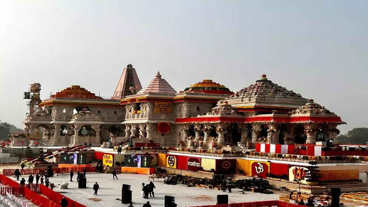 Modern parking lot for tourists and devotees visiting Ayodhya