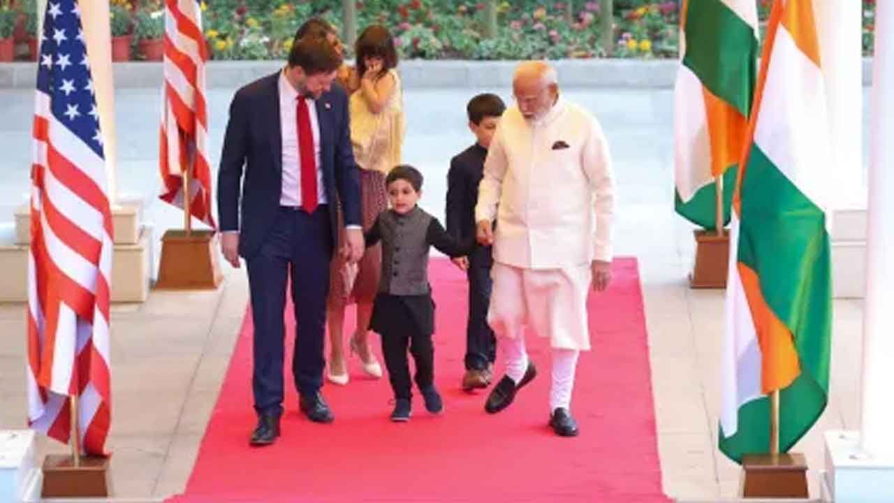US Vice President Vance calls on PM Modi in New Delhi
