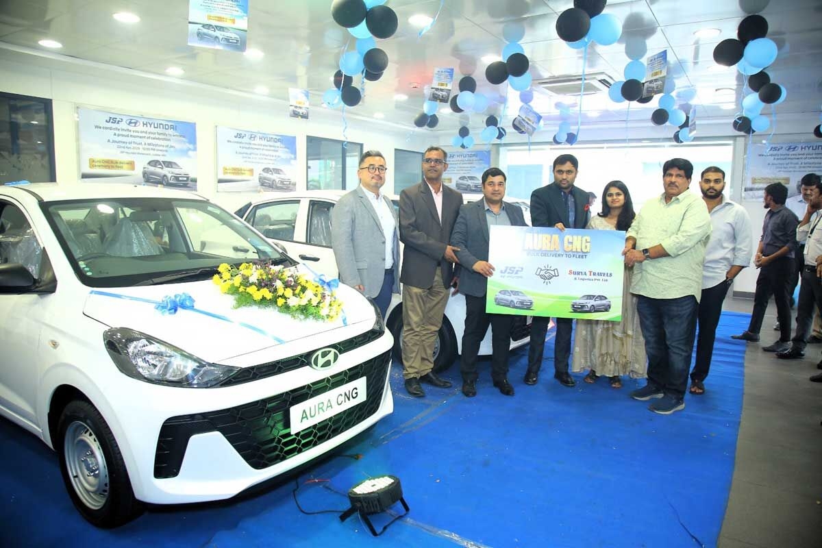 JSP Hyundai Launches Green Initiative with CNG Aura Fleet for Corporate Sector